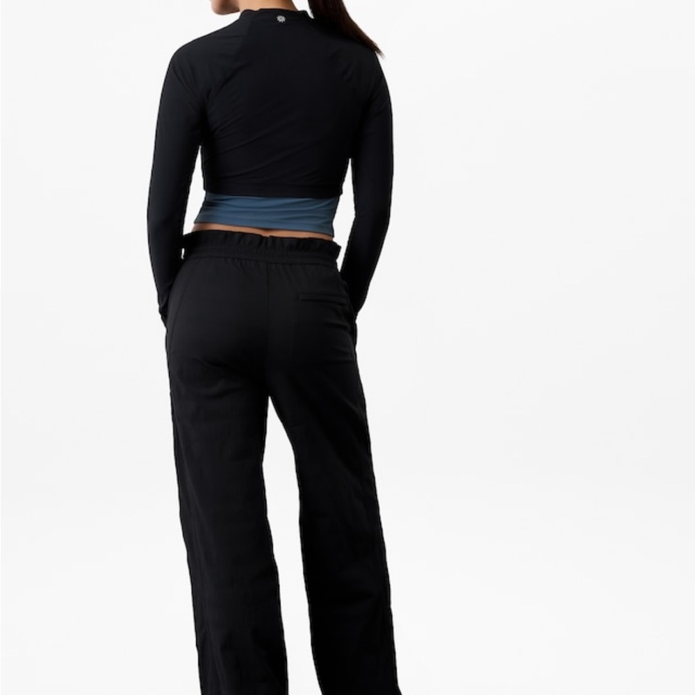 Athleta NavyRelaxed Fit Joggers. Black is shown here but mine are both navy. - Picture 3 of 4